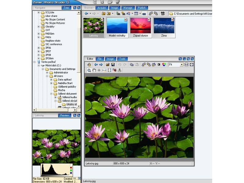 Zoner Photo Studio Screenshot